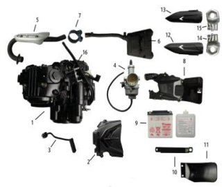 TEK125 Auspuh